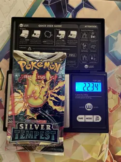 Very Heavy! 22.34g Pokemon Sealed Silver Tempest Booster Pack - Image 1
