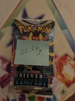 Very Heavy! 22.34g Pokemon Sealed Silver Tempest Booster Pack - Image 2