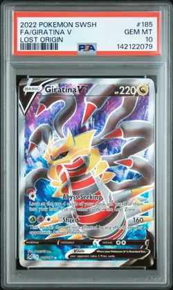 PSA 10 GIRATINA V 185/196 FULL ART LOST ORIGIN POKEMON 😍 - Image 1