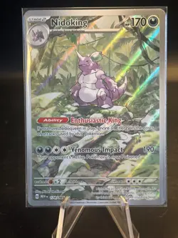Pokemon TCG Scarlet & Violet 151 Nidoking Illustration Rare 174/165 MINT! - Image 1