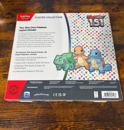 Pokemon TCG Scarlet & Violet - 151 Poster Collection Box - 3 Packs - Image 2