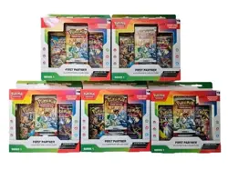 Lot Of 5 X Pokemon First Partner Series 1 Illustration Collection - Image 1