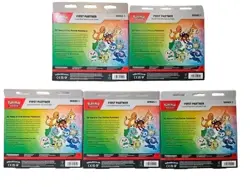 Lot Of 5 X Pokemon First Partner Series 1 Illustration Collection - Image 2