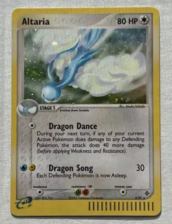 Altaria Holo Rare 2/97 Dragon Pokemon English E-reader NM - Image 1
