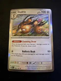 Pokemon TCG Dodrio Scarlet & Violet - 151 085/165 Holo Rare NM - Image 1