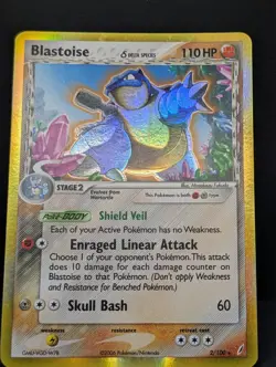 Blastoise Delta Species 2/100 Crystal Guardian Holo Ultra Rare Pokemon TCG LP+ - Image 3