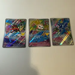 Pokemon TCG First Partner Illustration Collection Series 1 Gen 7 Alola Starters - Image 1