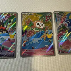 Pokemon TCG First Partner Illustration Collection Series 1 Gen 7 Alola Starters - Image 3