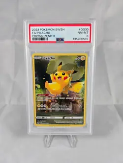Pikachu [Holo] #GG30 Ultra Rare PSA NM-MT Grade 8 (Pokemon) - Image 1