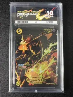 One Piece Legacy Of The Master Portgas.D.Ace ST13-011 SP GRADED - (ACE 10) - Image 1