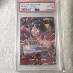 Bandai One Piece Monkey.D.Luffy Winner Pack Vol.5 ST01-012 Foil Winner PSA 10 - Image 1