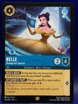 Disney Lorcana BELLE Strange but Special 142/204 Rare EN 1 The First Chapter - Image 1