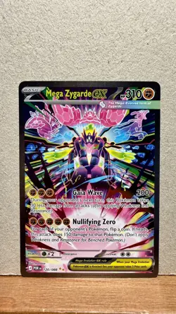 Pokemon Mega Zygarde Ex #120 SIR Perfect Order NM/GEM Special Illustration Rare - Image 1