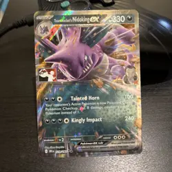 Team Rocket's Nidoking ex 119/182 Pokemon Play! Prize Pack Series 8 Stamped - NM - Image 1