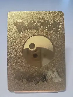 Pikachu Gold Foil Fan Art Pokemon Card HP80 Static Shock - Image 4