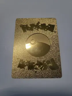 Pikachu Gold Foil Fan Art Pokemon Card HP80 Static Shock - Image 5