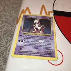 Pokemon TCG Mewtwo Base Set Holo shadowless Rare Card 10/102 - Image 2