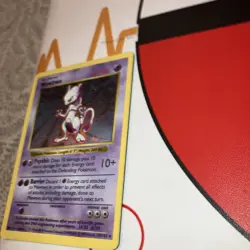 Pokemon TCG Mewtwo Base Set Holo shadowless Rare Card 10/102 - Image 4