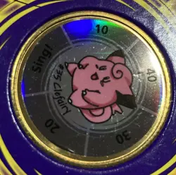 1999 Hasbro Pokemon Battling # 35 Clefairy Gold Coin Game Nintendo RARE - Image 2