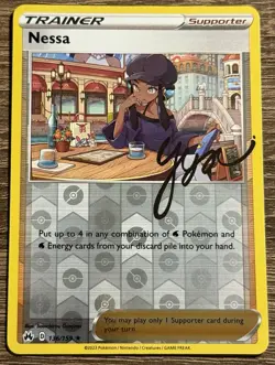 Nessa 136/159 Holo Rare Crown Zenith Pokemon Card (L) - Image 1