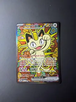 Pokemon Meowth EX Full Art Holo Card 121/088 Perfect Order Set English - Image 1