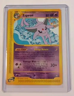 Espeon 11/147 Aquapolis Pokemon Card 2003 WOTC eReader Eevee Evolution LP NM - Image 1