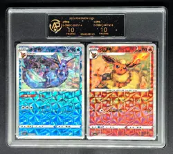 2025 Pokemon Cards CHN. Vaporeon & Flareon D CBB2C RPA 10 (SAME AS PSA 10)2C - Image 1