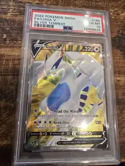 POKEMON PSA 10 2022 SWSH Silver Tempest Lugia V 185/195 Full Art *8025 - Image 1