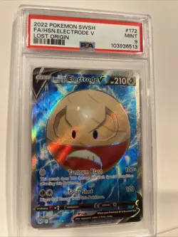 Hisuian Electrode V 172/196 Lost Origin PSA 9 Pokemon Card - Image 2