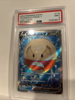 Hisuian Electrode V 172/196 Lost Origin PSA 9 Pokemon Card - Image 4