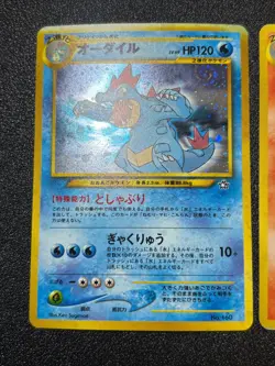 (MP) Typhlosion Meganium Feraligatr Holo Premium File Japanese Pokemon Card - Image 3