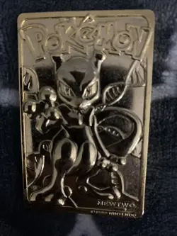 1999 Nintendo 150. 14K Gold Mewtwo Pokemon Card. Comes With Case - Image 2