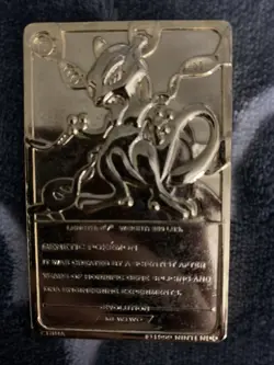1999 Nintendo 150. 14K Gold Mewtwo Pokemon Card. Comes With Case - Image 3