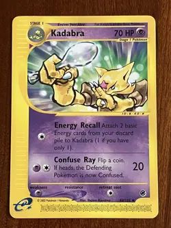 Kadabra 84/165 Non Holo Expedition E-Reader Pokemon Card - Image 1