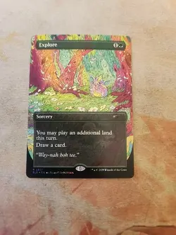 Explore (2327) Confetti Foil Secret Lair MTG NM - Image 1
