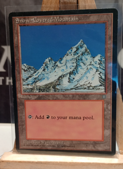 1x Snow-Covered Mountain Moderate Play MTG Magic - Kid Icarus - - Image 1