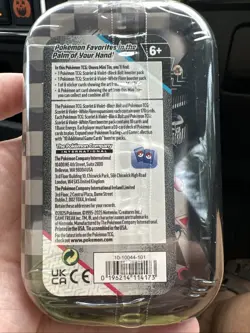 Pokemon TCG S&V Black Bolt And White Flare Unova Mini Tin Sealed Zorua & Chandel - Image 2