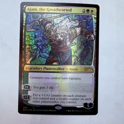 SLD Ajani, the Greathearted (Stained Glass) Secret Lair Drop Foil MTG NM - Image 1