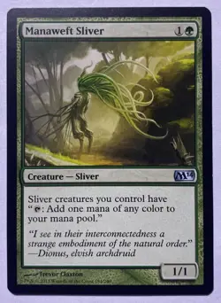 Manaweft Sliver MTG, Magic 2014, Uncommon, Regular, LP - Image 1