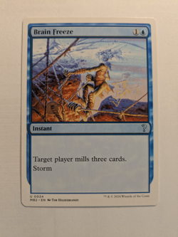 Brain Freeze # 24 Mystery Booster 2 Magic Gathering White Border MtG - Image 1