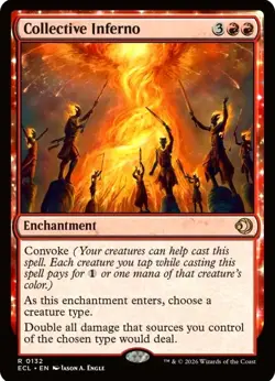 X 1 Collective Inferno NM-M Lorwyn Eclipsed 132 MTG Magic The Gathering - Image 1