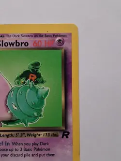 Pokemon Card Dark Slowbro 29/82 First Edition Rocket - Image 3