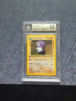 Pokemon: Poliwrath 1st Edition #9/75 Neo Discovery Holo Rare 2001 - Beckett 8.5 - Image 1