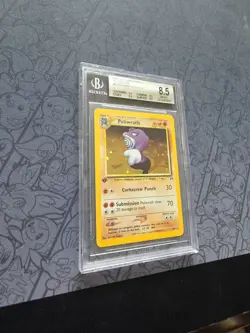 Pokemon: Poliwrath 1st Edition #9/75 Neo Discovery Holo Rare 2001 - Beckett 8.5 - Image 5