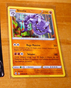 POKEMON CARD RARE HOLO CARTE STEELIX 139/264 FR VF JCC MINT 2021 - Image 1