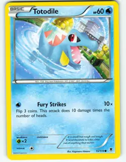 Totodile - 15/119 Phantom Forces - Pokemon TCG - 2014 - Image 1