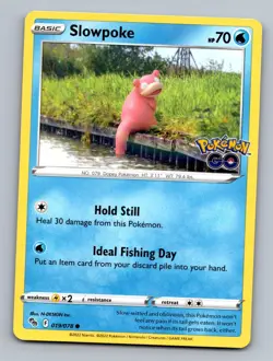 SLOWPOKE 019/078 COMMON POKEMON GO POKEMON NM - Image 1