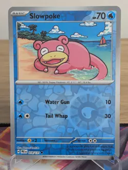 SLOWPOKE 018/131 COMMON PRISMATIC EVOLUTIONS POKEMON REVERSE HOLO NM - Image 1