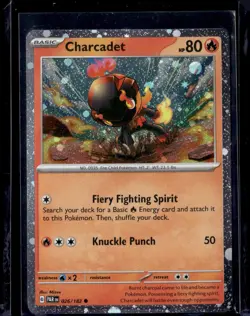 Charcadet - 026/182 / Cosmos Holo Paradox Rift 2023 (NM) / Pokemon TCG - Image 1