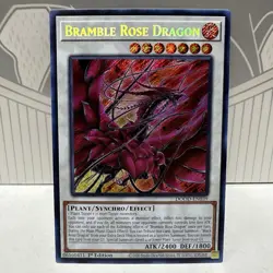 Yugioh TCG - Bramble Rose Dragon Secret Rare - DOOD-EN039 - 1st Edition NM - Image 1